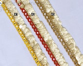 9 Yard Indian Sewing Dresses DIY Crafting Embroidery Decorative Embellishments Sequins Trim Sari Border Gift Wrapping Ribbon Narrow Laces