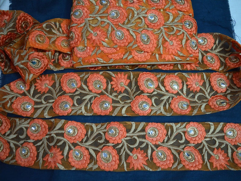 Trim By The Yard Decorative Trims Embroidered Trim border Etsy