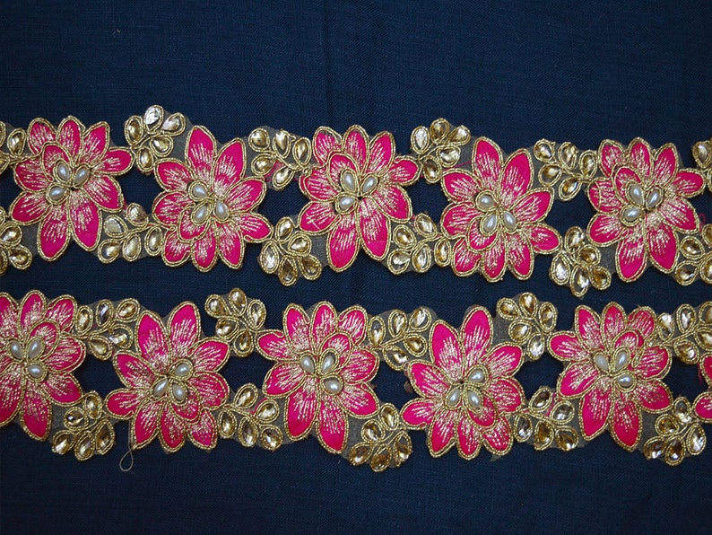 Saree Border Indian Laces and Trims by the Yard Sari Border Etsy UK