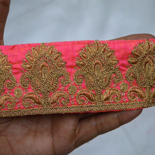 Decorative Trims Ribbon Indian Sari Border Embroidered Sewing Fabric Trim By The Yard Wholesale Trimmings Costume / Crafting / Fashion Trim