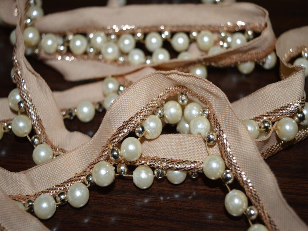 3 Yard Fringe Acrylic Beaded Sewing Trim Indian Traditional Etsy