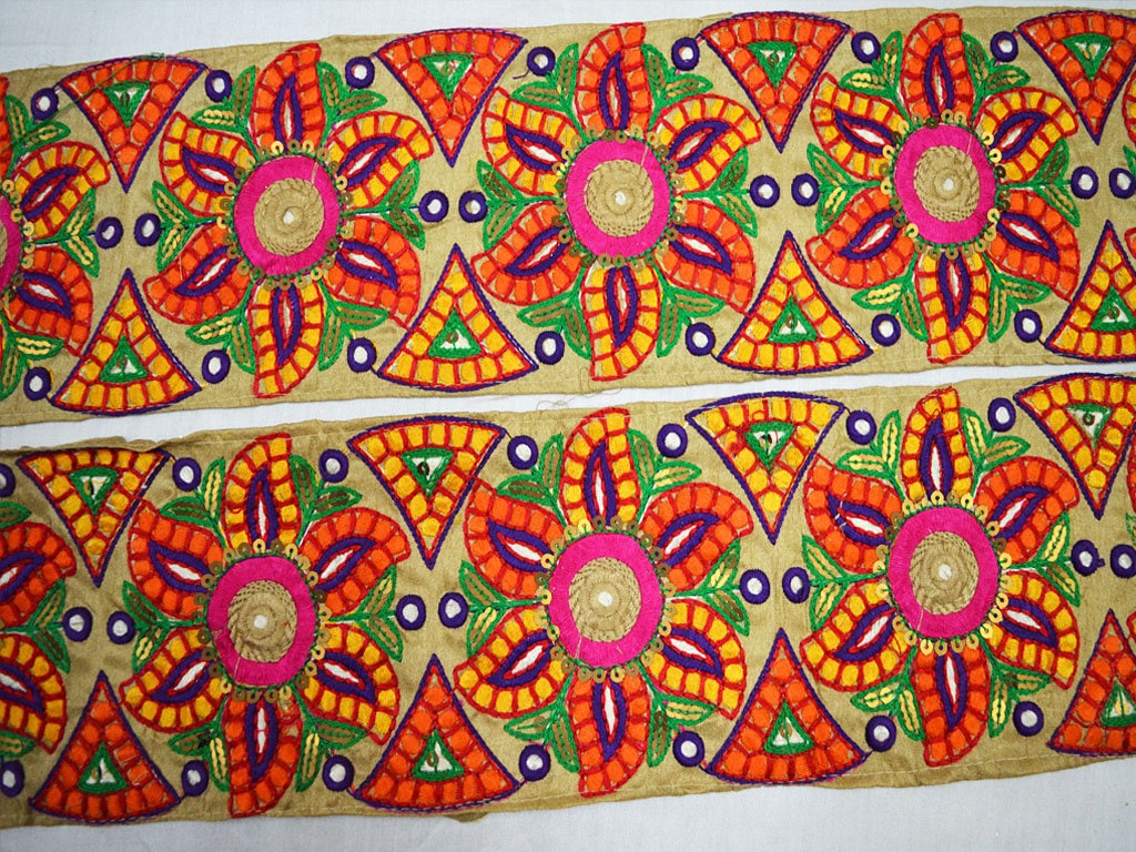 Saree Fabric Trims and Embellishments Trim by the Yard Etsy