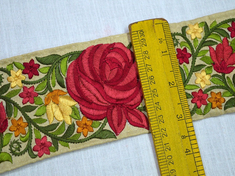 Fabric Trim by the Yard Costume Lace Embroidered Sewing Tape Etsy