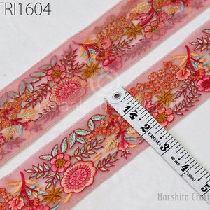 9 Yard Indian Embroidered Ribbon Bird Fabric Trim Sari Border Saree Trimming Sewing Dress Cushions Embroidery Crafting Laces Home Decor zdjęcie 9