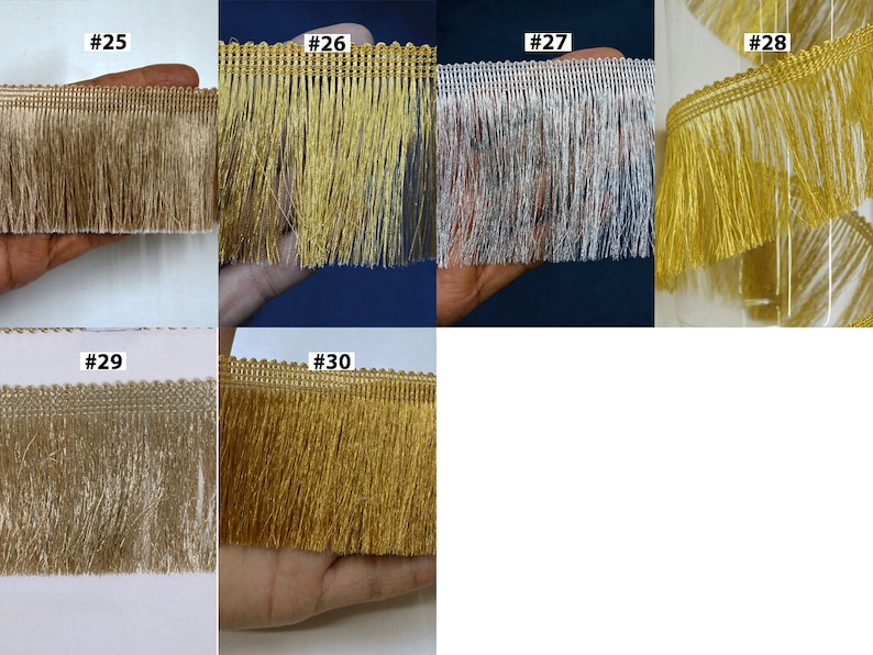 4 Yard Fringe Trim 2.5/'/' Indian Brush Eyelash Tassel Trimmings Decorative Drapery Upholstery Cushions Home Decor Curtains Sewing Craft Tapes