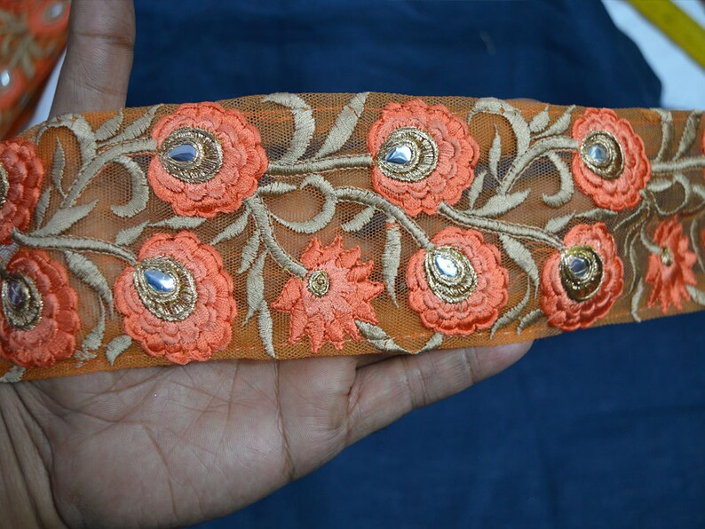 Trim By The Yard Decorative Trims Embroidered Trim border Etsy