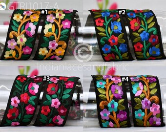 9 Yard Indian Embroidered Trim Sari Fabric Gift Wrapping Ribbon Embellishment Sewing DIY Crafting Border Embroidery Cushions Lace Home Decor