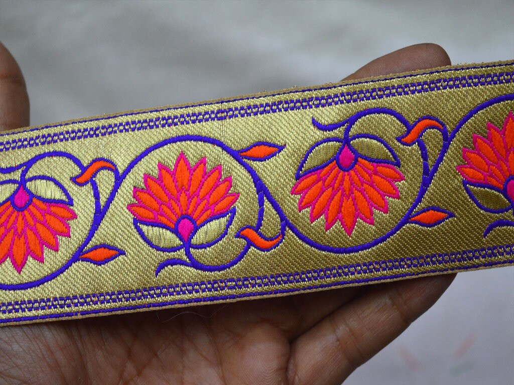 Wholesale Jacquard Ribbon Trim By 9 Yard Decorative Craft Etsy