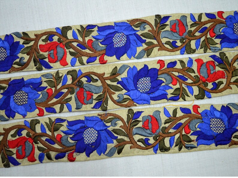 Blue Decorative Trim By The Yard Crafting Fabric trims and Etsy