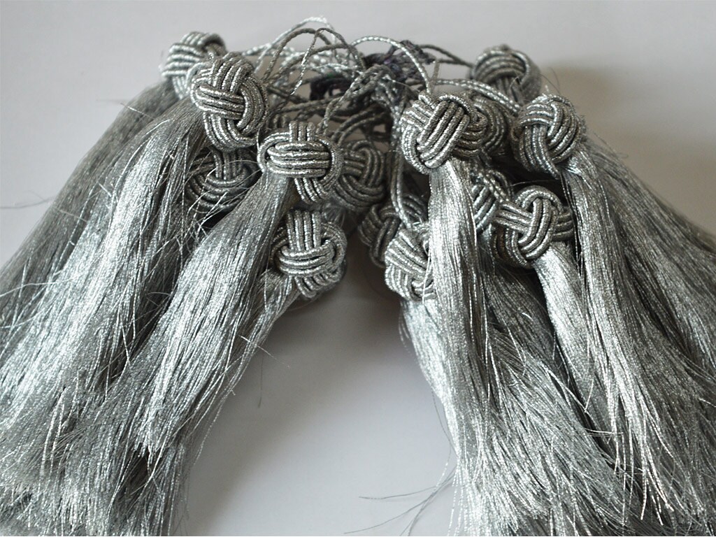 10 pieces Silver Tassels / Handmade Tassels / Jewelry Tassels Etsy