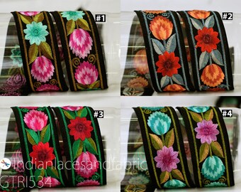 9 Yard Groothandel Geborduurde Stof Trim Bruiloft Slijtage Passementen Indiase Kant Saree Linten Vrouwen Kostuum Grens Handdoeken Home Decor