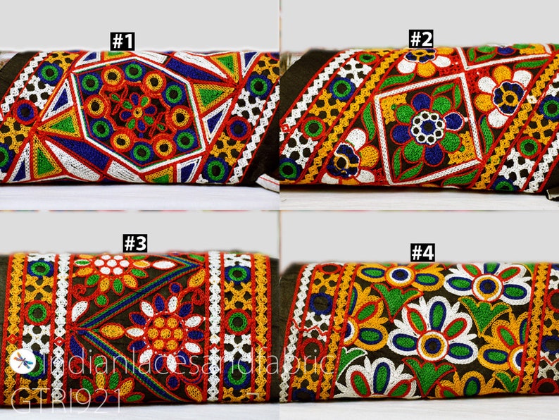 Indian Diy Crafting Embroidery Fabric Trim By The Yard - Home Decor Fabric Trim Indian Diy Crafting Embroidery Fabric Trim By The Yard - Home Decor Fabric Trim