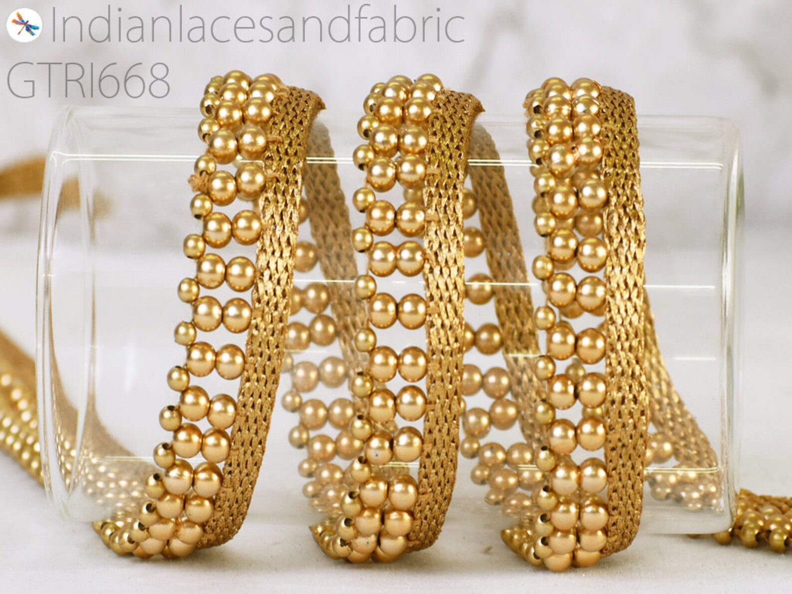 9 Yard Indian Beaded Piping Cording Tape Decorative Trims Etsy