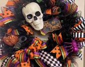 Skull Halloween wreath