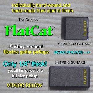 FlatCat™ Surface-Mount Electric Guitar Pickup GEN 11