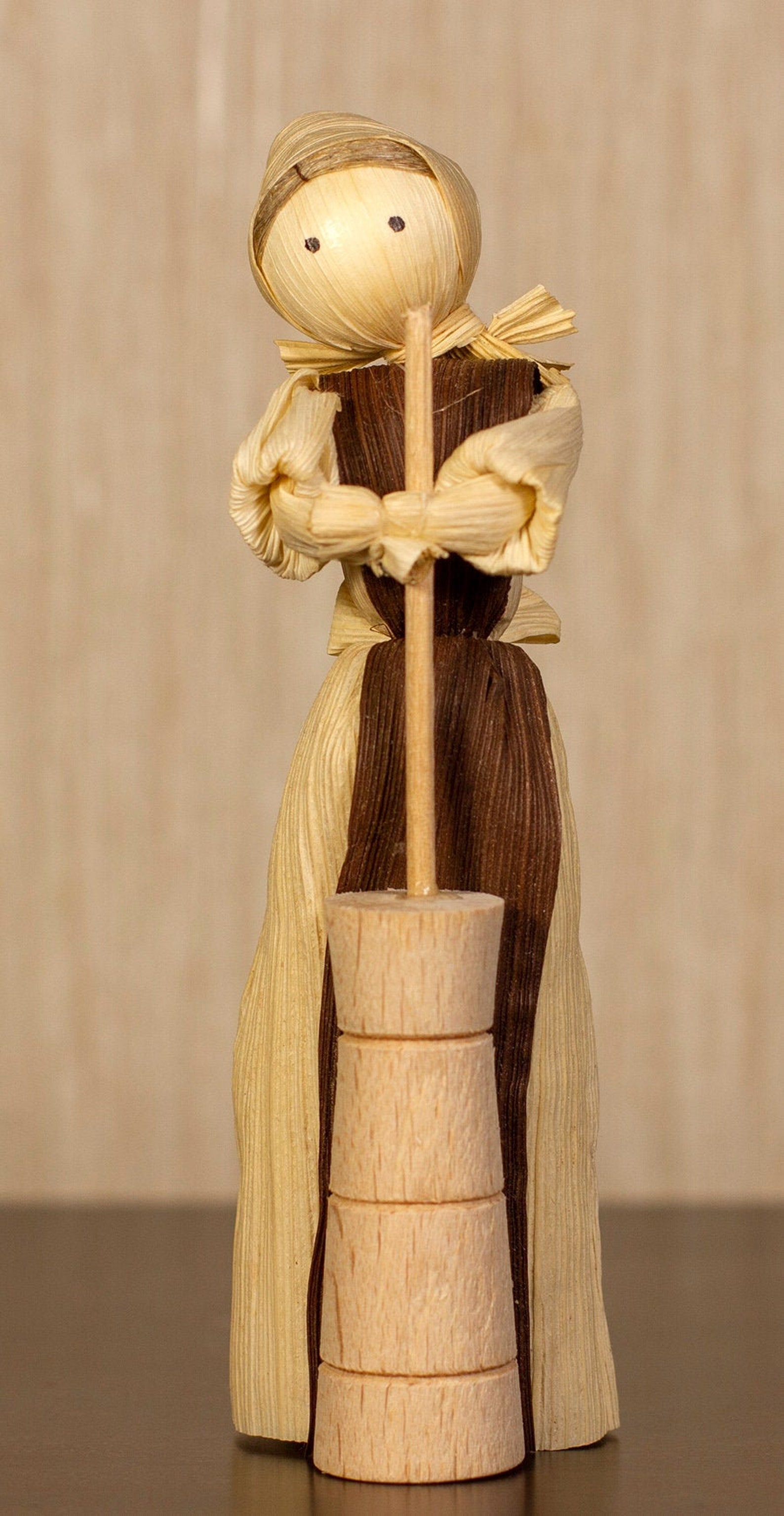 Slovak Handmade Corn Husk Doll 6 15 Cm Etsy