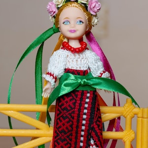 Ukrainian bride OOAK Barbie Chelsea 5 inch Doll West Ukraine folk doll