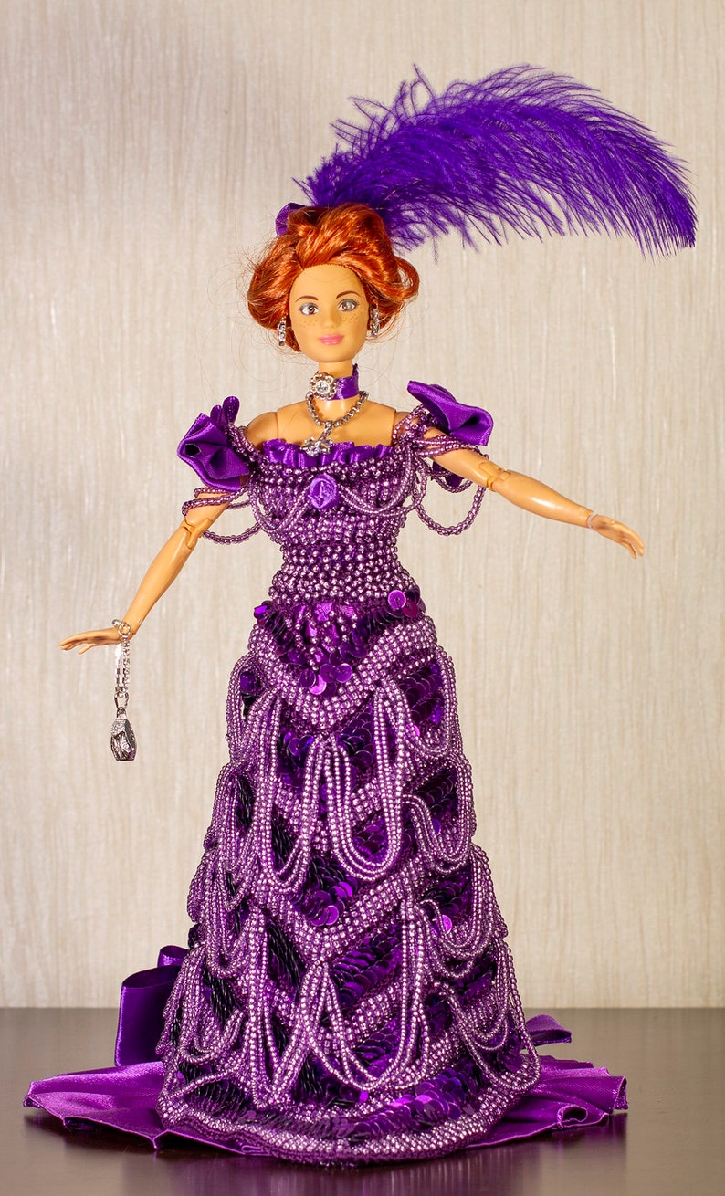 Paradise Crochet Doll 1903 Grand Ball Gown for Barbie Etsy