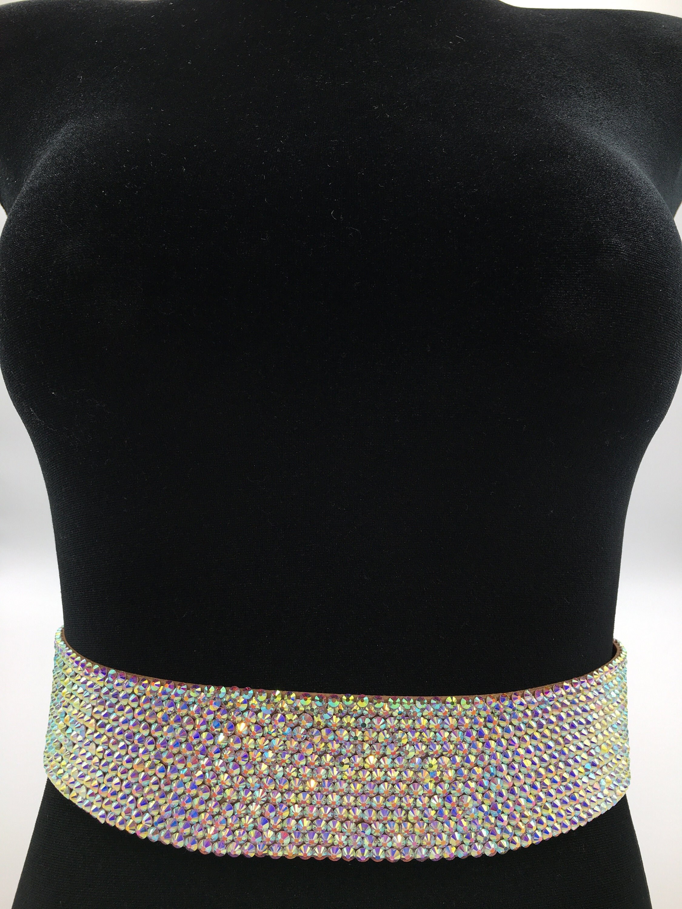 Etsy rhinestone belt Clearance