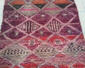 Vintage Boujad Art Rug 5 10 x 9 13