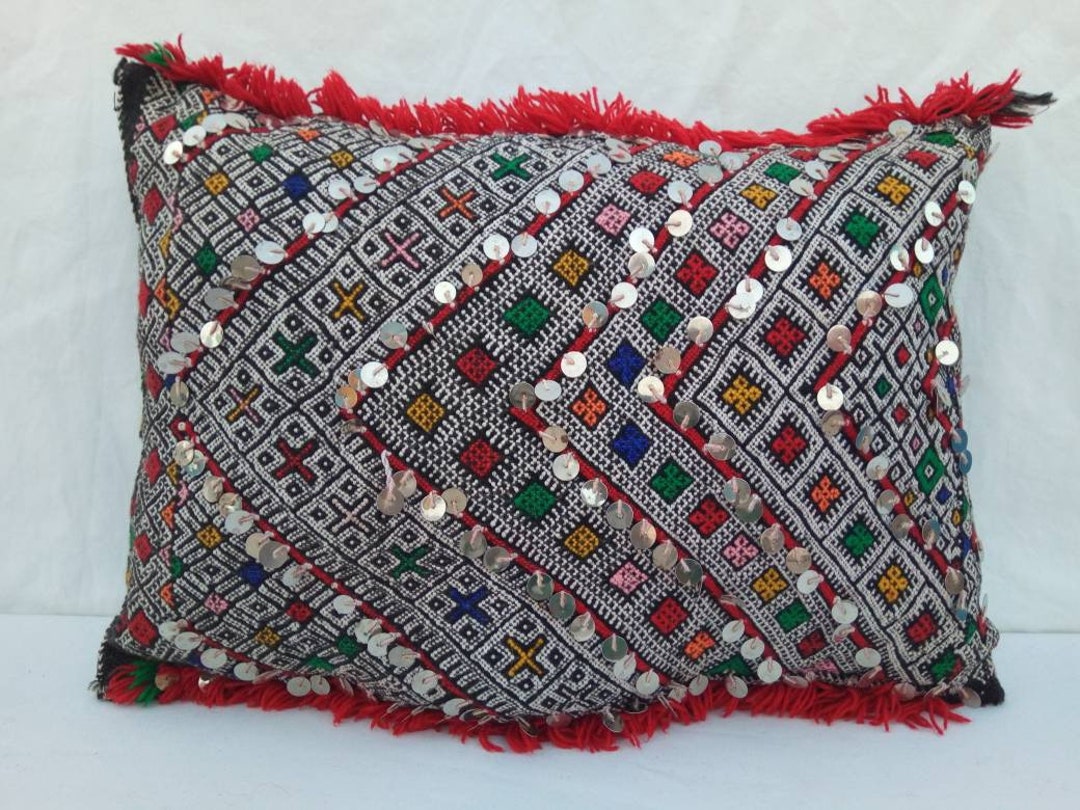Vintage Moroccan Pillow Handmade Cushion Berber Pillow Case Etsy