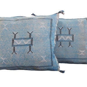 Set of two Handmade Cactus silk pillows cases
