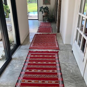 Authentic Vintage Moroccan Kilim Rug, Handmade Flat Weave Berber Carpet, 153x86 cm