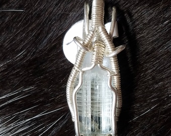 Aquamarine in Sterling silver Pendant Necklace