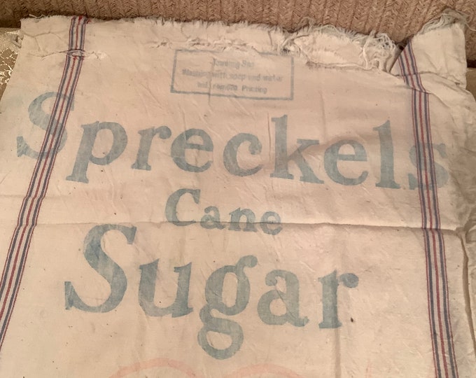Large Spreckels Sugar Sack Etsy