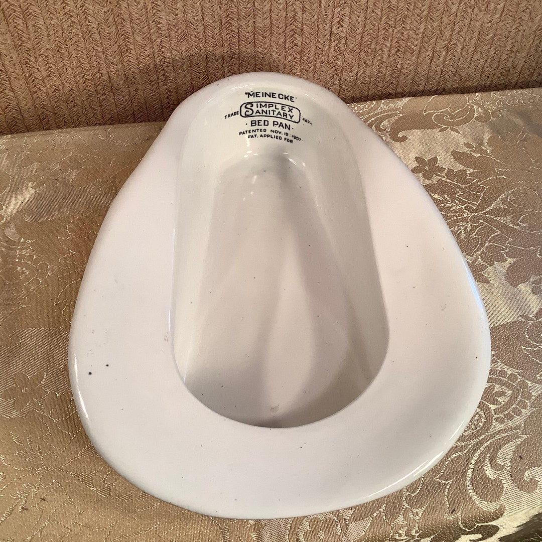 Antique Porcelain Meinecke Bed Pan Etsy