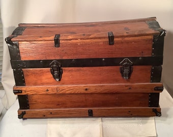 Small Dome Top Wooden Trunk