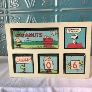 Peanuts Perpetual Calendar, Hallmark - Etsy