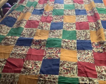 Faux Quilt Pattern Fabric