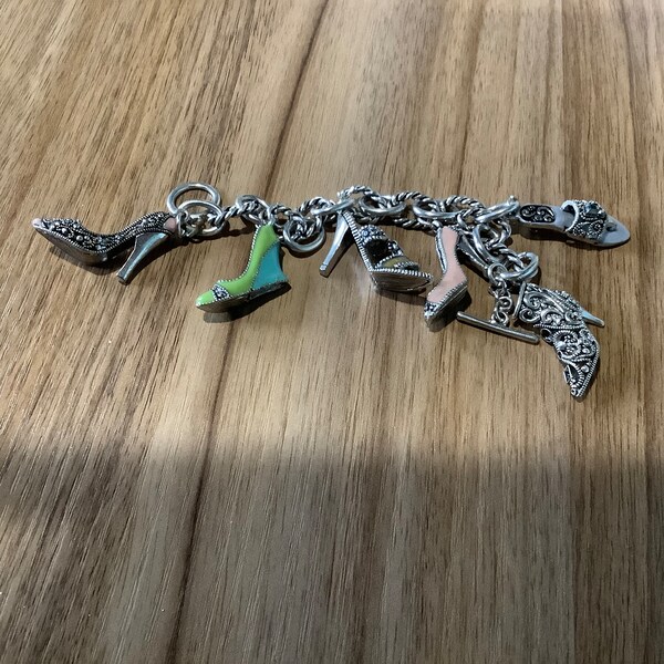 Shoe Charm Bracelet Etsy