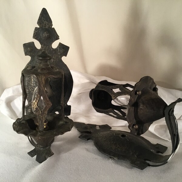 Pair Gothic Wall Sconces