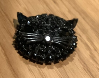 Weiss Black Cat Pin