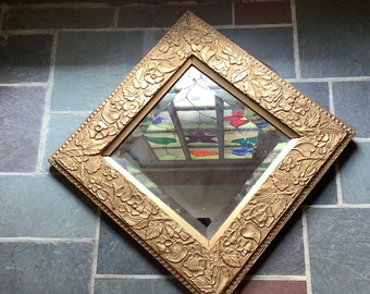Ornate Frame Beveled Mirror
