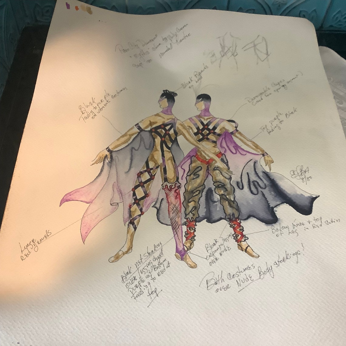 Ballet Costume Design Rendering - Etsy