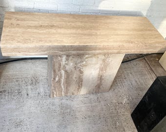 Travertine marble console table marble FREE US SHIPPING