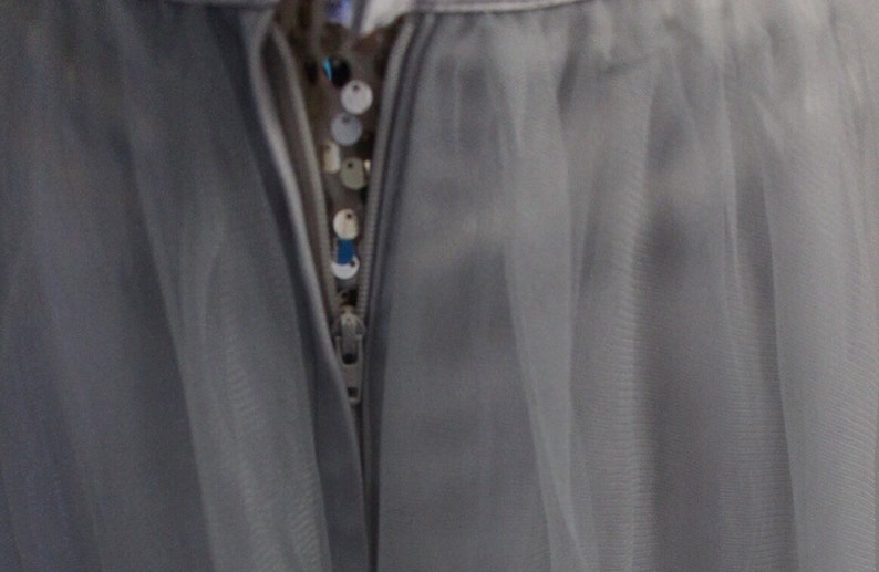 28 waist Gray maxi tulle skirt grey tulle skirt floor length skirt long tulle skirt custom made skirt bridesmaid skirt