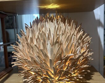 Vintage Mid Century Sea Urchin Table Lamp FREE US SHIPPING