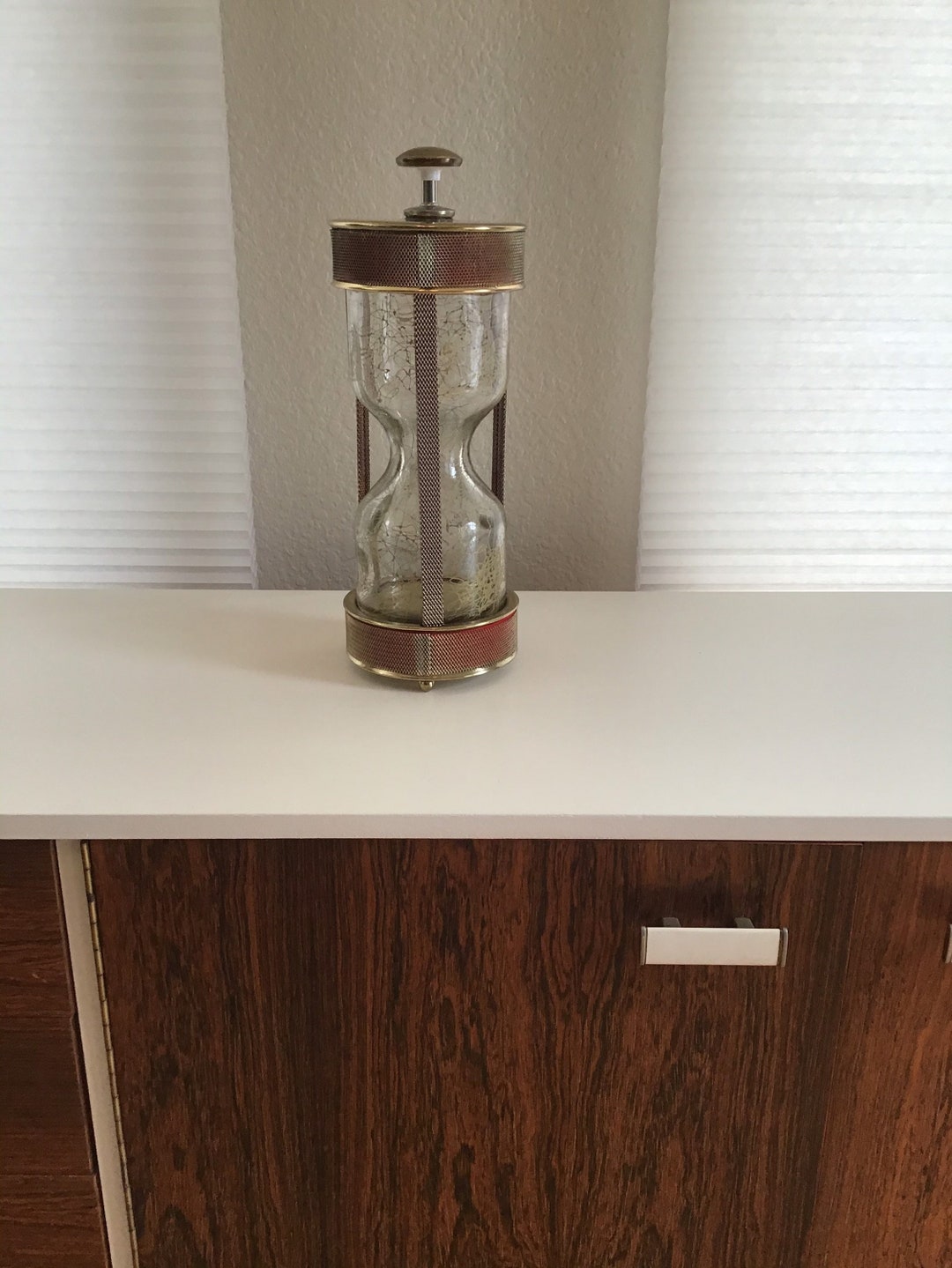 Vintage Musical Hourglass Decanter, Auld Lang Syne Etsy