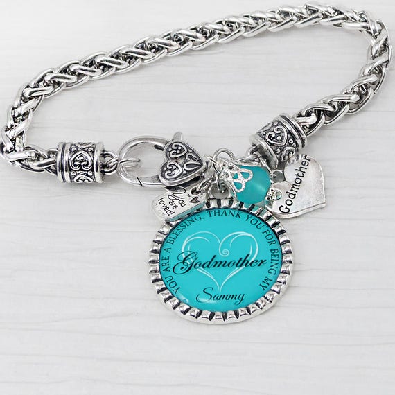 Godmother Gift- Gift From Bride, Personalized Godmother Bracelet