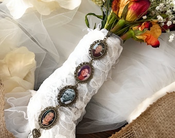 Bridal Remembrance Gift-Photo Memorial Bouquet Charm for Bridal Bouquet-Remembrance-Loss of Loved One Memory Gift for Bride on Wedding Day