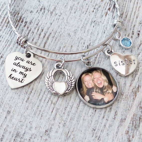 Sister memorial bracelet discount