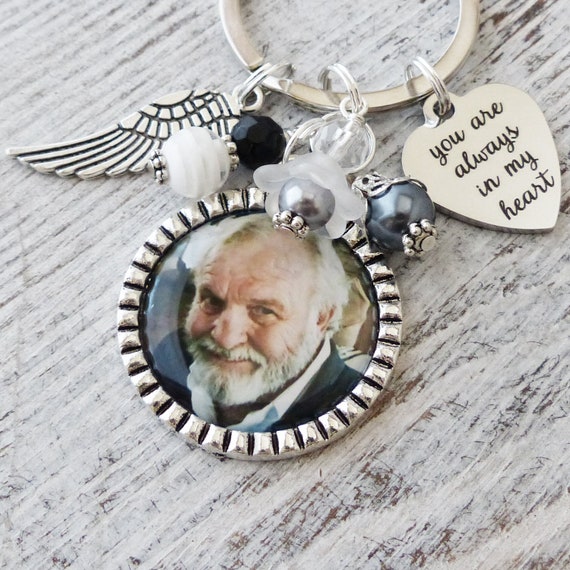 Portachiavi Ricordo Papà Dal Cielo: Regalo Per La Perdita Del Papà, Un Angelo Ti Guarda (Figlio/Figlia) - 4