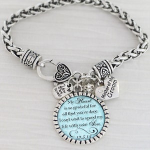 Silver Tone Love Snake Chain Pink Crystal Beaded Charm Bracelet With A Piece Of My Heart Is In Heaven Memorial Jewelry Y807 Pink
