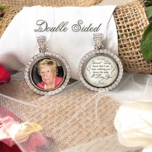 Loss of Grandma-Memorial Photo Bouquet Charm-Memory Gift-Bridal Wedding Memory Charm-Loss of Loved One-Keepsake-Mom-Remembrance-Dad-Mimi