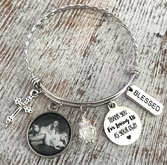 Regali bonus per la mamma, Bracciale mamma bonus personalizzato, Grazie per amarmi, Regali per la matrigna, Bracciale per la matrigna, Regali di compleanno per la matrigna - Italia