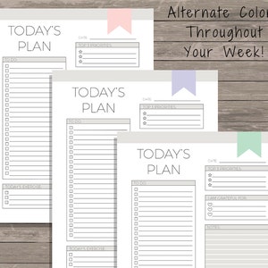 Daily Planner Planner Printable Daily Planner Printable Goal Planner To Do List 2022 Planner To Do List Printable Daily To Do image 1